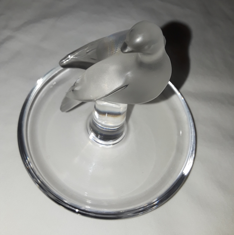 Lalique Authentic Crystal bird ring holder - Picture 3 of 8